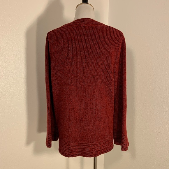 EUC Style & Co. Red & Black Sweater - Size XL - Picture 4 of 6